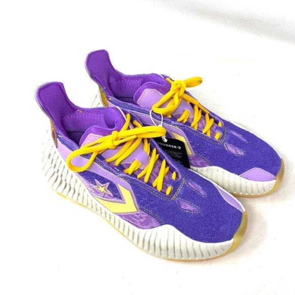 Converse BB Prototype CX Basketball Violet Mesh Suede Mid Sneakers Women A03695C - Picture 3 of 9